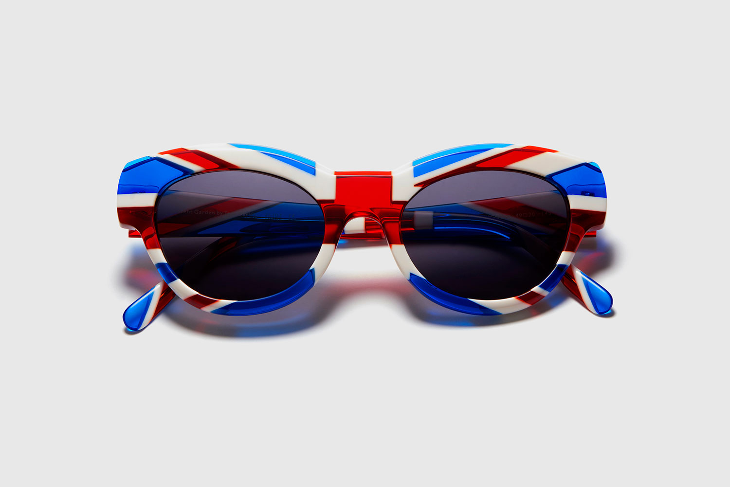 Union Jack sunglasses designed by British eyewear designer Tom Davies