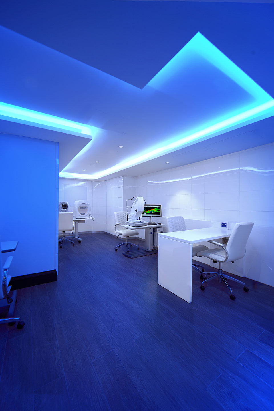 Consultation area in the Tom Davies Vision Clinic