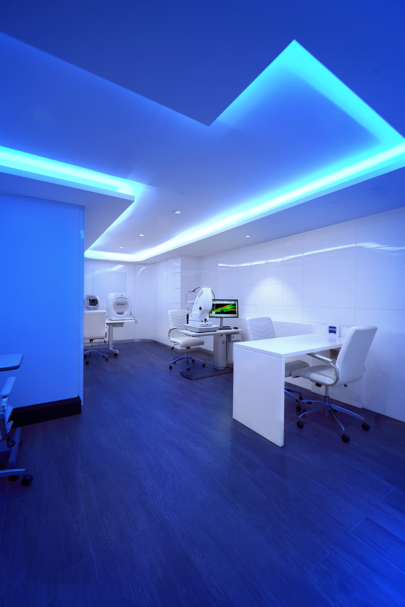 Consultation area in the Tom Davies Vision Clinic