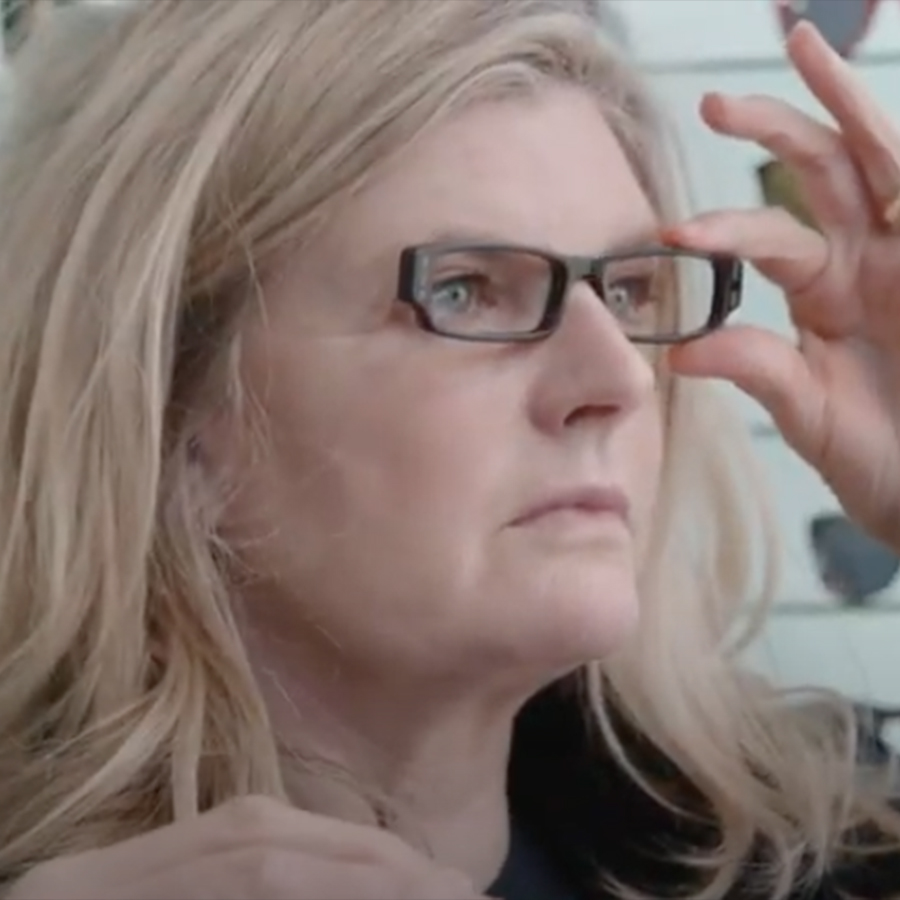 Tom Davies bespoke sunglasses for Susannah Constantine.