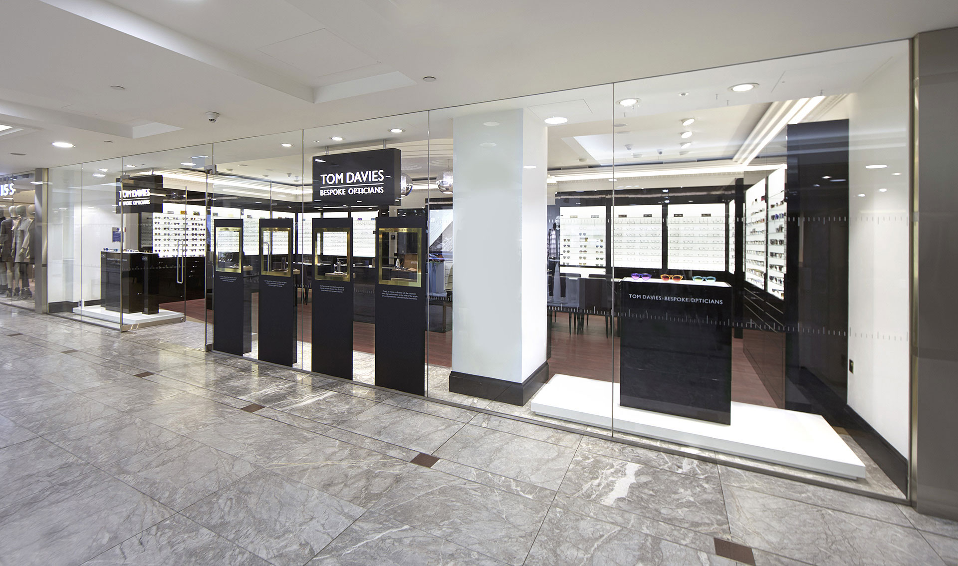 Tom Davies Bespoke Opticians in Canary Wharf