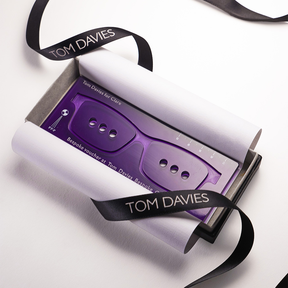 Give a personalised Tom Davies pre-paid gift voucher to a loved one.