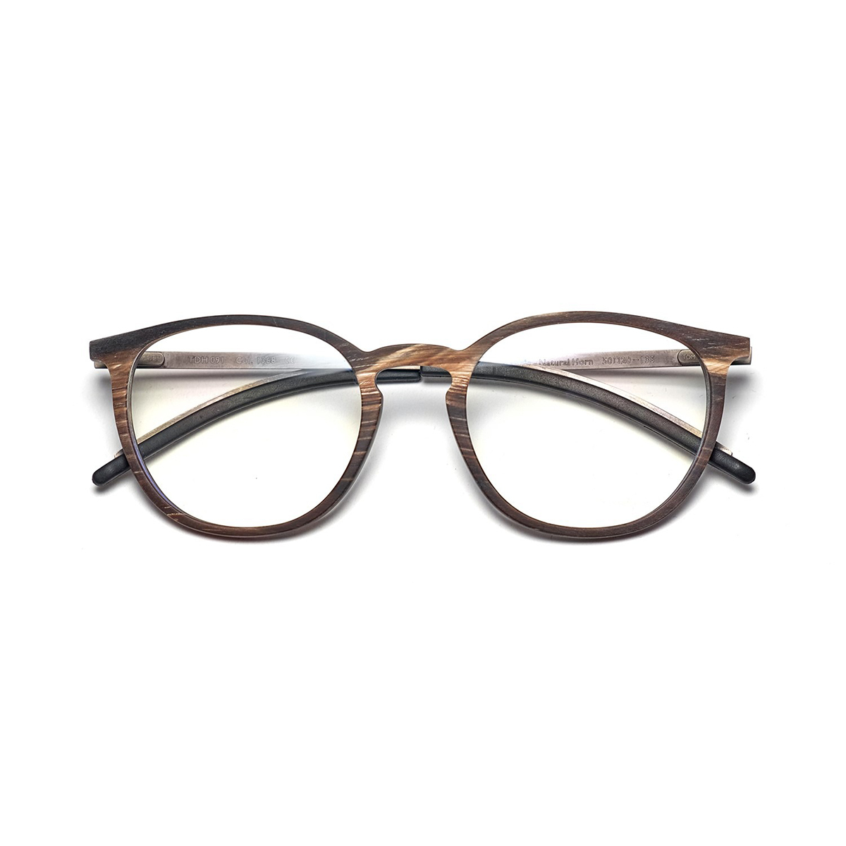  Tom Davies natural horn frames are lightweight, hypoallergenic, and incredibly luxurious.