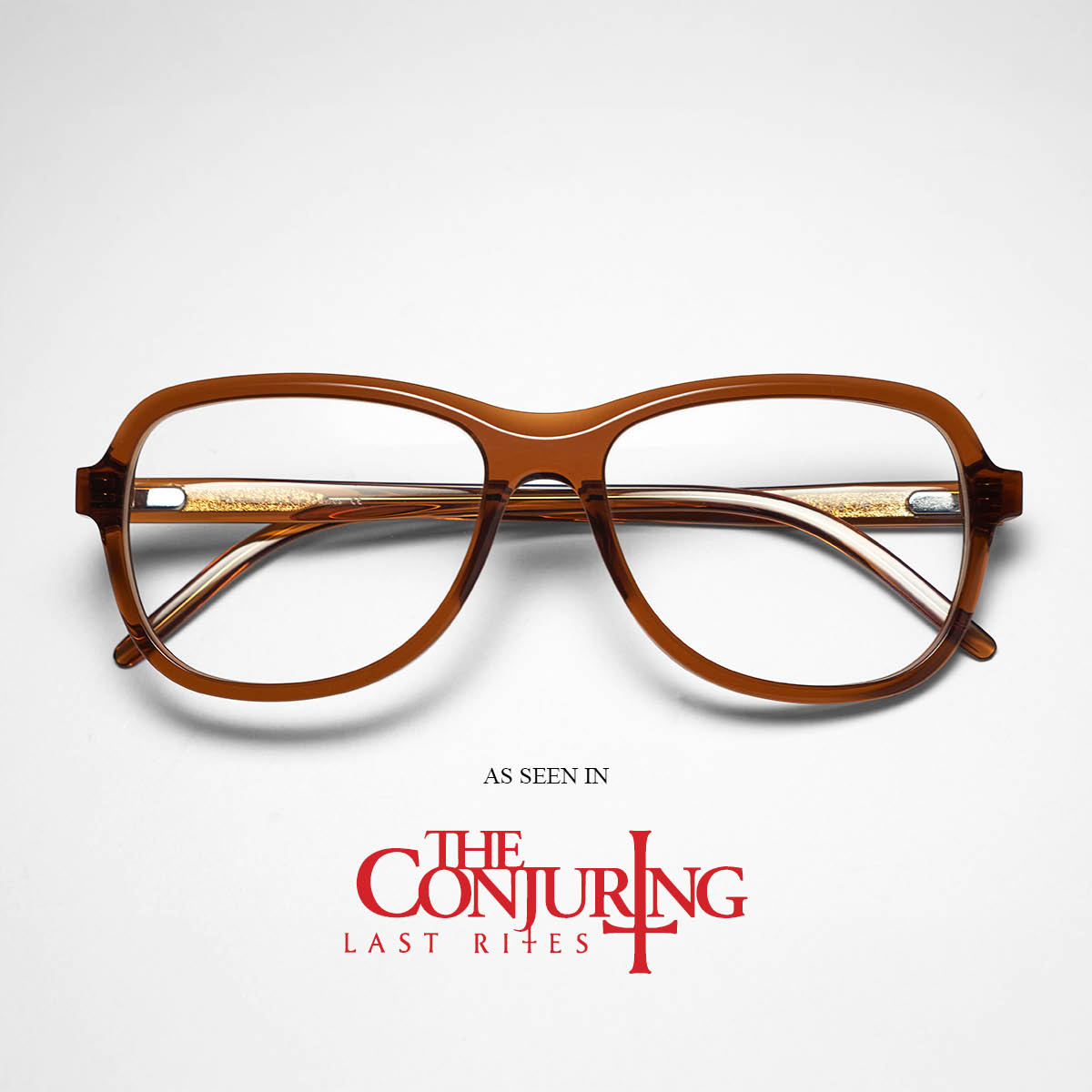 Tom Davies softly rounded retro glasses, as worn by the character Grandpa Smurl in The Conjuring.